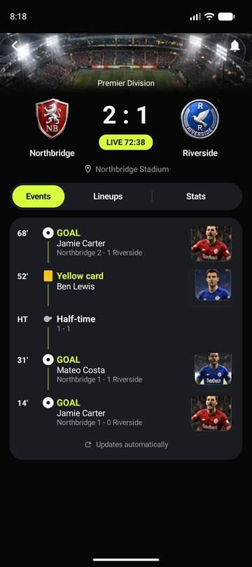 Live match